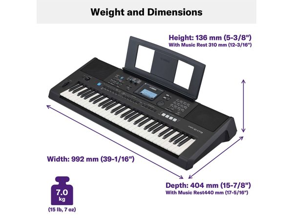Yamaha PSR E473 Portable Keyboard - Image 2