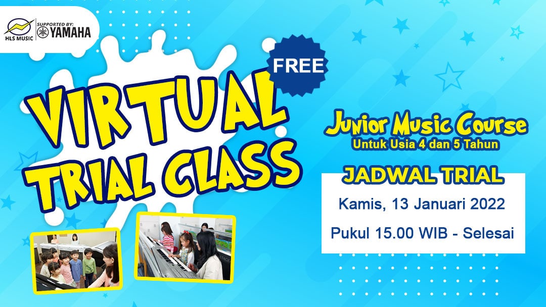 Virtual Trial Class Junior Music Course (4&5 Tahun)