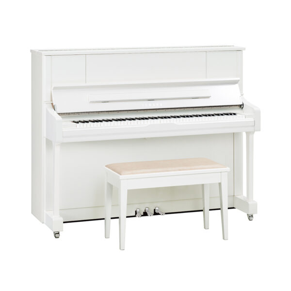 Yamaha Upright Piano U1J Polished White