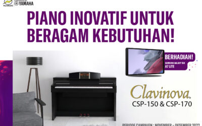 Beli Piano Inovatif – Yamaha Clavinova CSP berhadiah Samsung Tab A7 Lite!