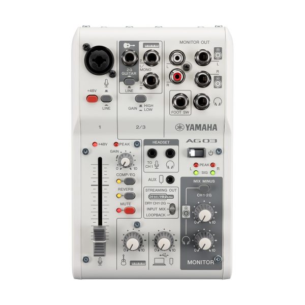 Yamaha AG03 MK2 Mixer Live Streaming 3 Channel
