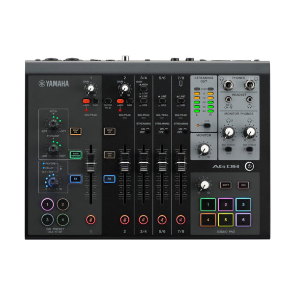 Yamaha AG08 Mixer Live Streaming 8 Channel